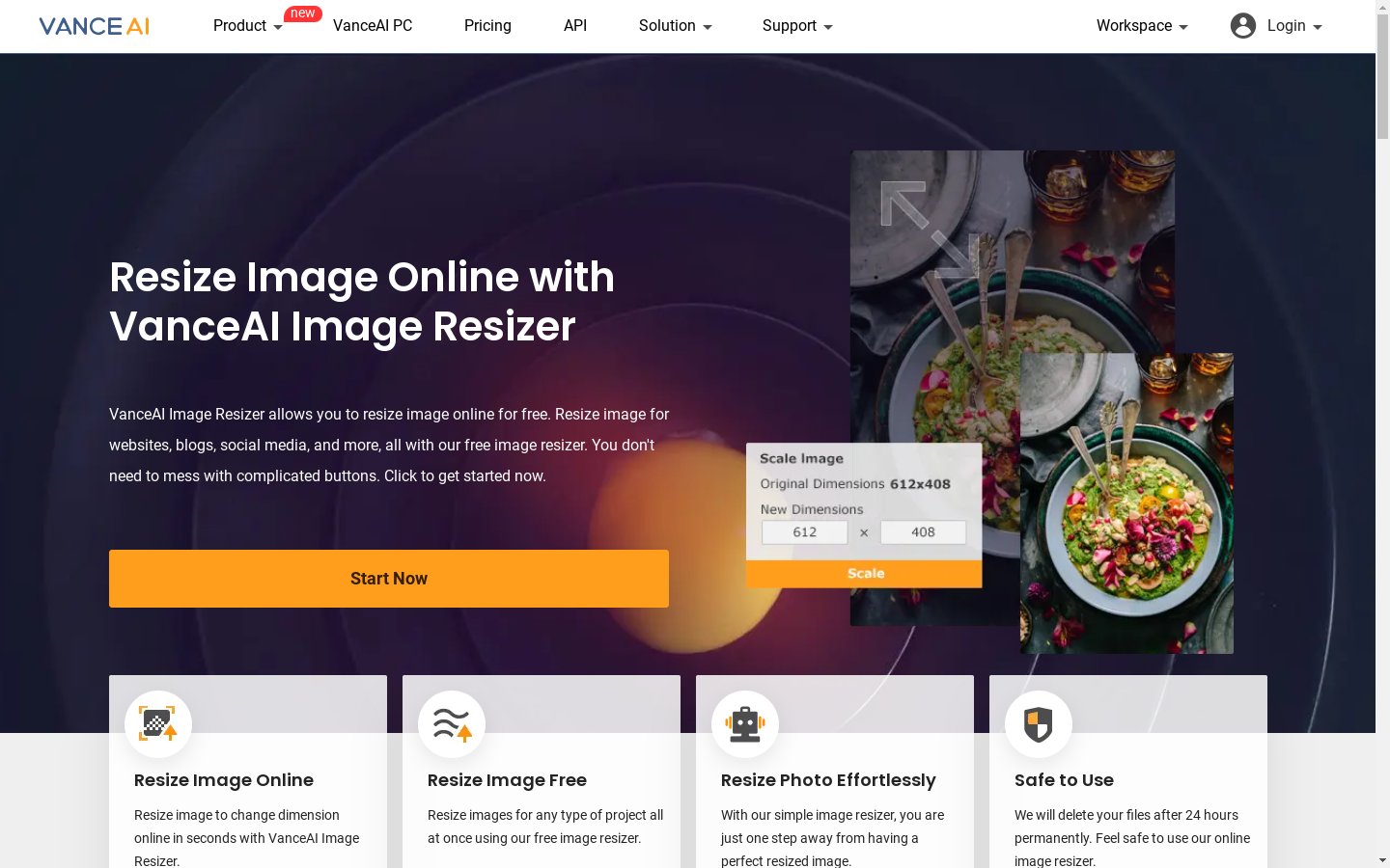 VanceAI Image Resizer