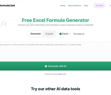 ExcelFormulaBot
