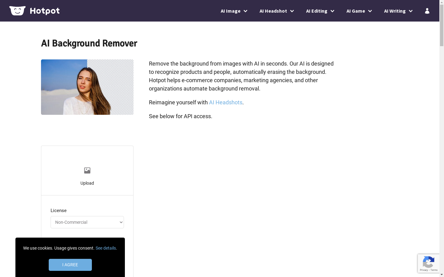 Hotpot AI Background Remover