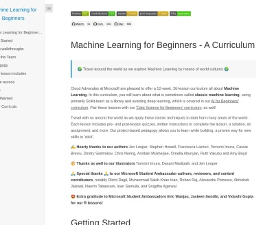 ML for Beginners
