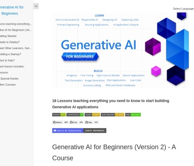 Generative AI for Beginners